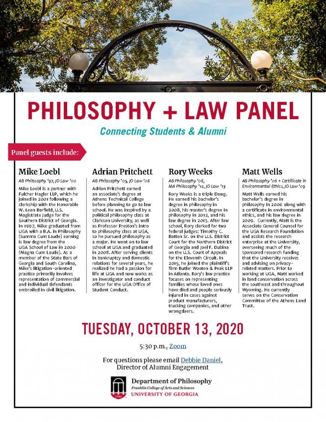 Philosophy & Law panel