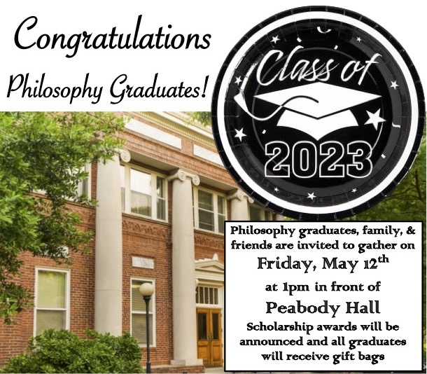 Philosophy graduation flyer 2023