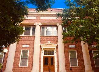 Peabody Hall from below