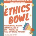 Ethics Bowl flyer 8/31/22